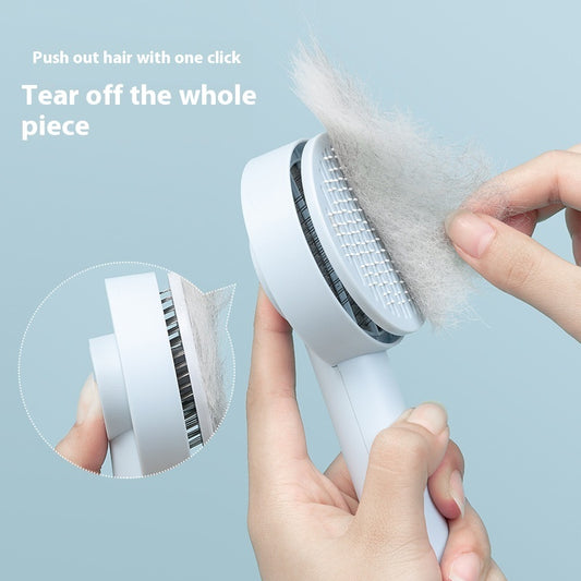 Self-Cleaning Pet Grooming Brush – Easy Hair Remover for Dogs & Cats🐻