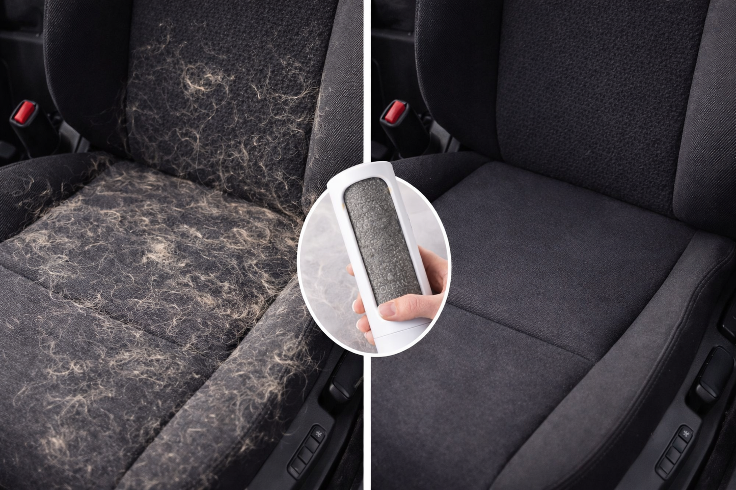 Reusable Pet Hair Remover Roller – Remove Dog & Cat Hair from Couch, Bed & Car